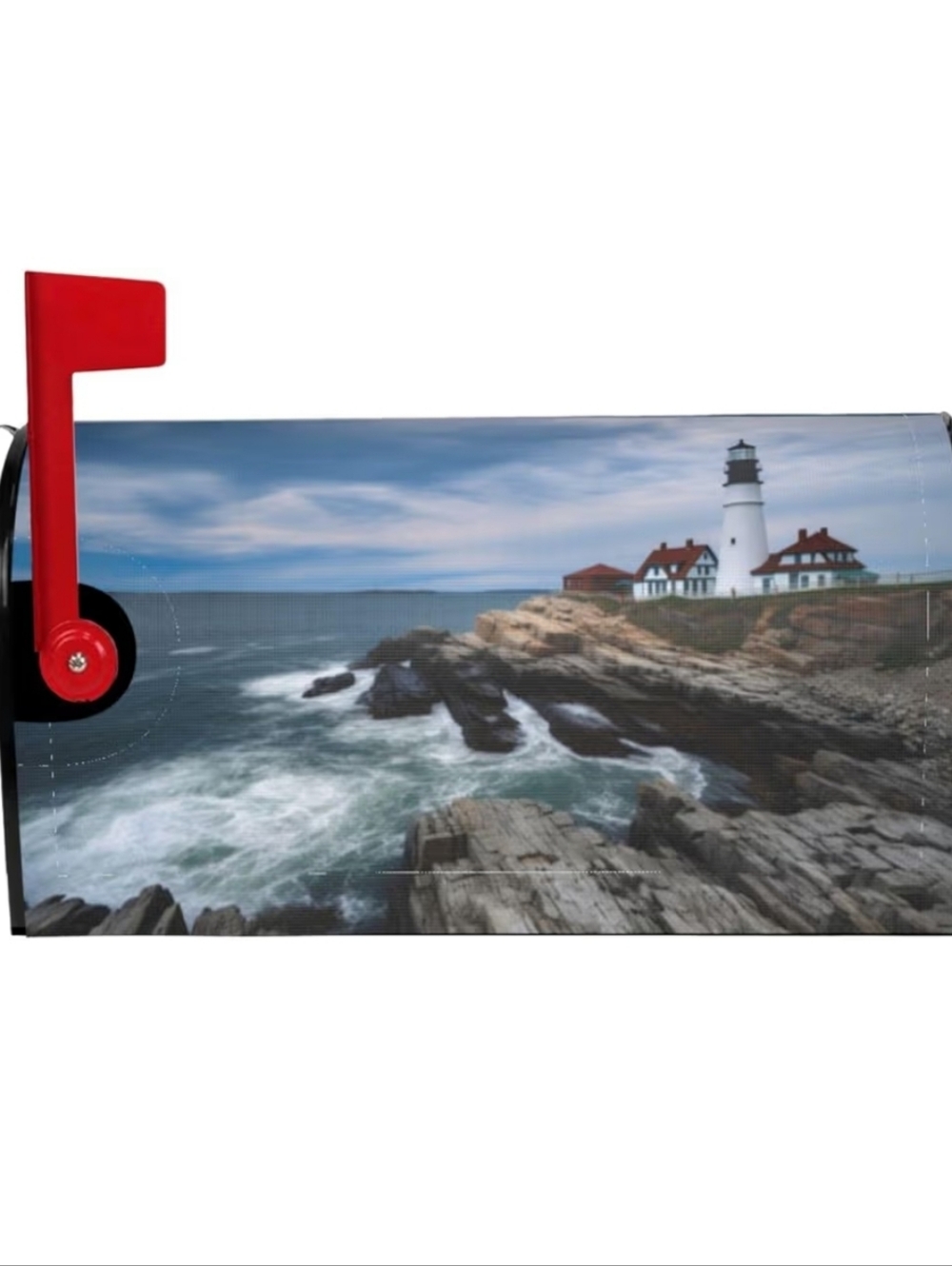 Scenic Lighthouse Coastal Mailbox Cover